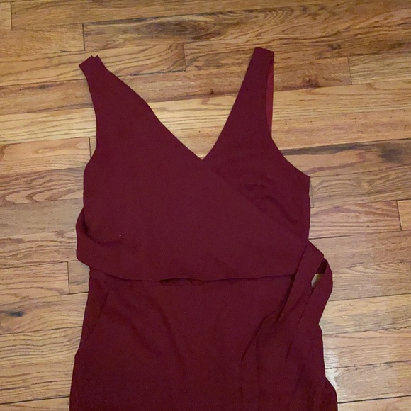 Dark red jumpsuit - Picture 2 of 3